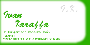 ivan karaffa business card